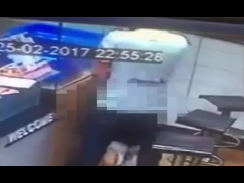 Couple Caught On Camera Trying To Have Sex At Dominos Counter While Waiting For Pizza Order