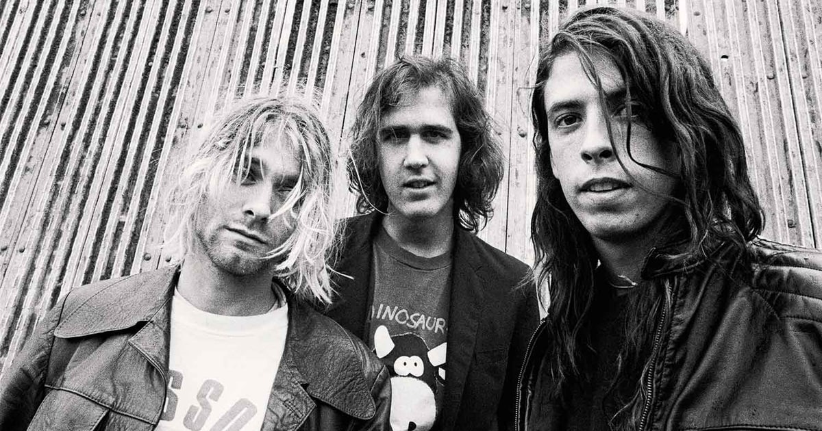 Nirvana during the recording of Nevermind (the Smells Like Teen Spirit Album). Credit: Rolling Stone
