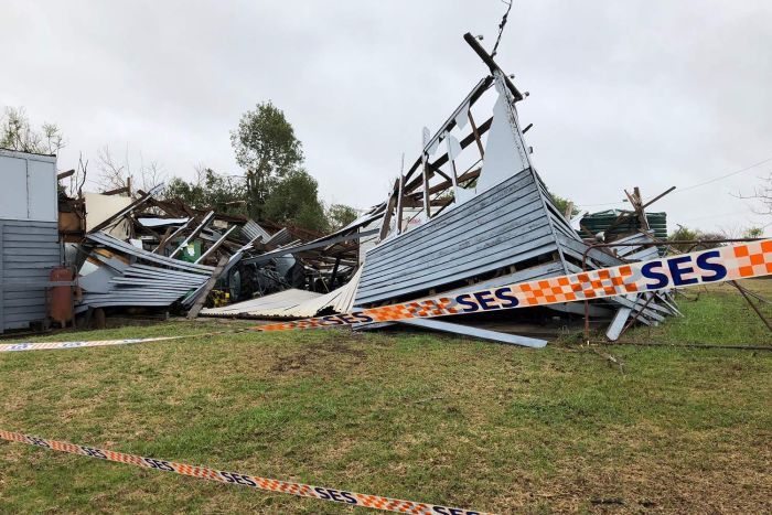 The storm f**ked up property too. Credit: ABC News/Bruce Atkinson