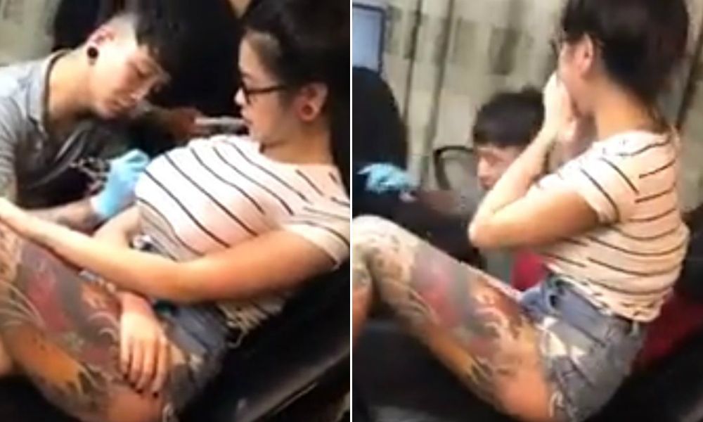 WATCH: Woman&#39;s Perky Breasts &#39;Explodes&#39; While Getting A Tattoo