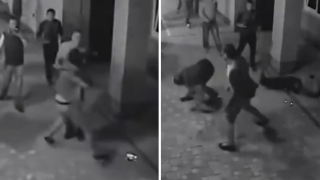 Russian Gang In Street Brawl With Professional Boxer
