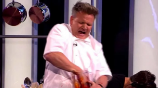 Gordon Ramsay “Severs Hand” In Front Of Live TV Audience