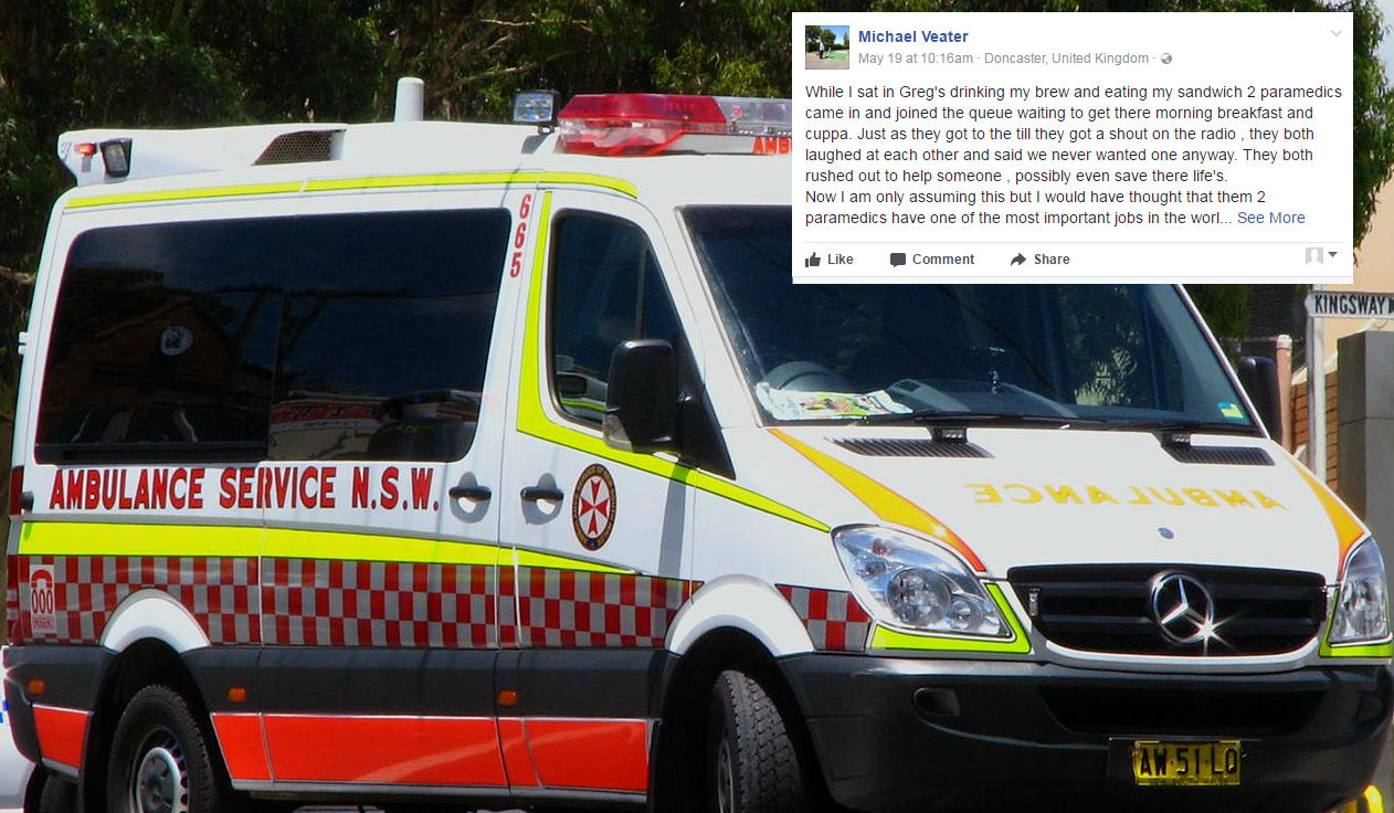 Blokes Brilliant Idea For Paramedics and Emergency Services Goes Viral