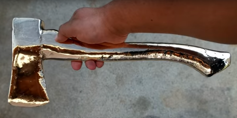Guy Makes Own Bronze Axe, Proceeds To Slice Himself Open With It