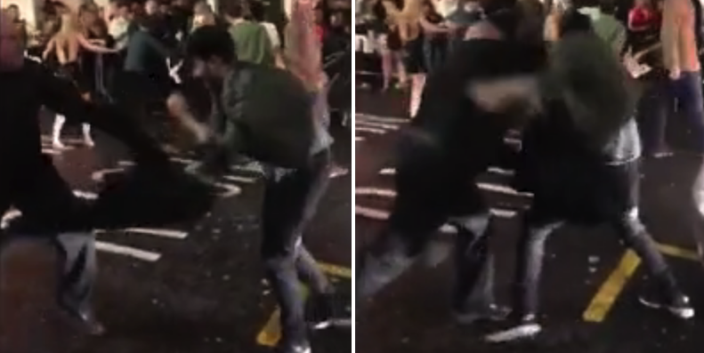 Bouncer Knocks Out Two Blokes With Single Punches During Insane Brawl