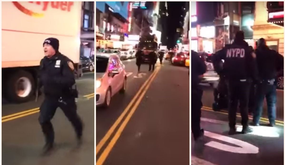Despite his injuries the tough b*****d gives chase but is left behind while police can only look on. Credit: Johnnie Ochocinco/Youtube