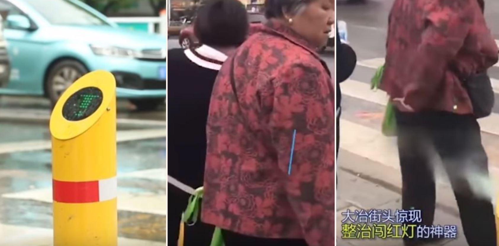 China has started punishing jaywalkers by spraying them with cold water for crossing at red lights