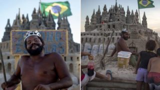 Bloke lives in a real-life sandcastle and avoids paying rent