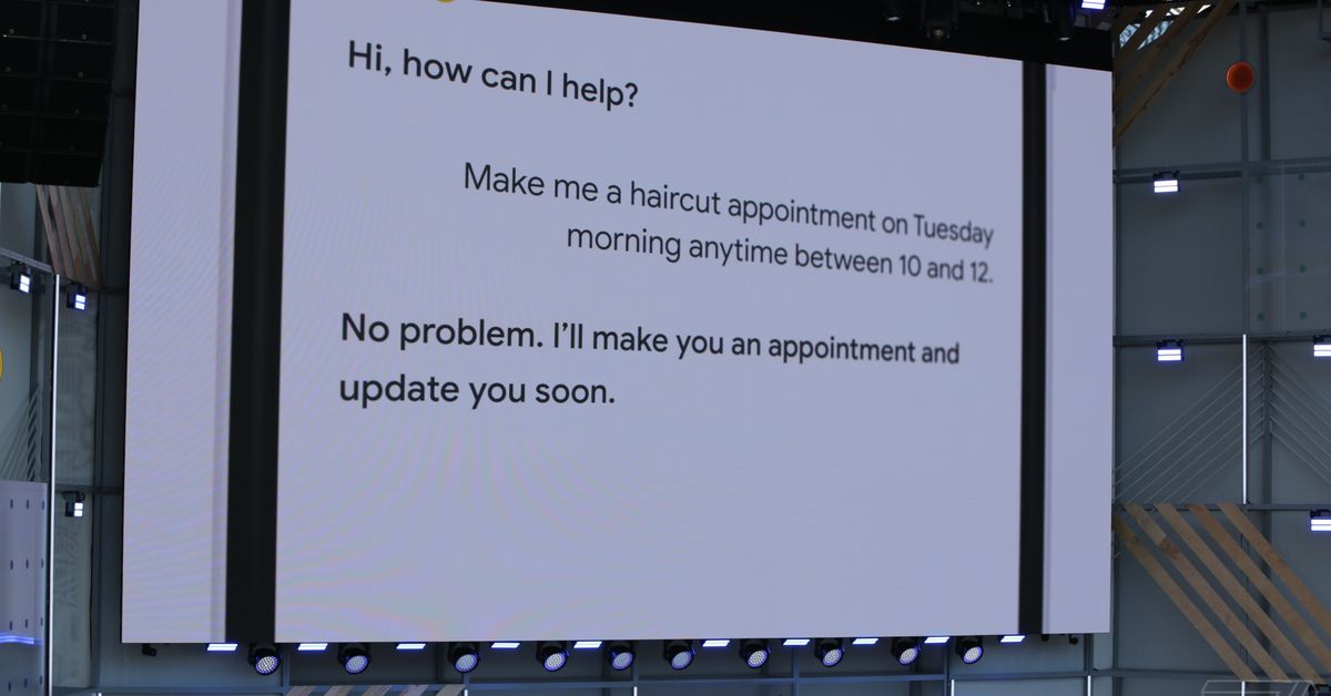 Google gives stunning demo of AI making an actual phone call