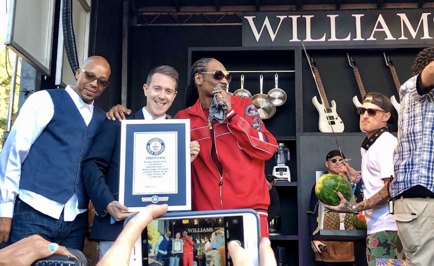 Snoop Dogg Breaks World Record For Largest Gin n Juice