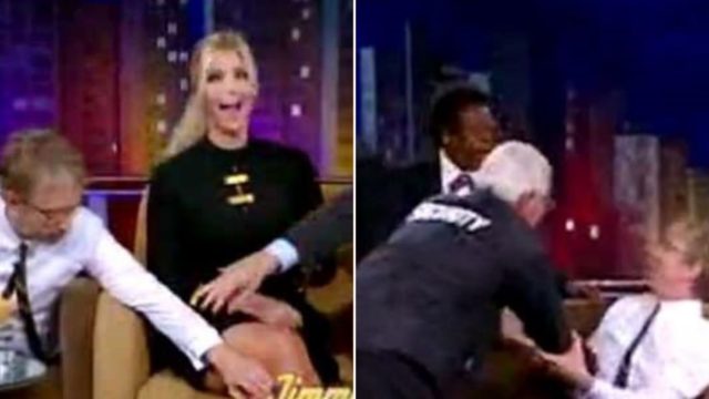 The moment Andy Dick had to be removed from The Jimmy Kimmel Show for groping Ivanka Trump