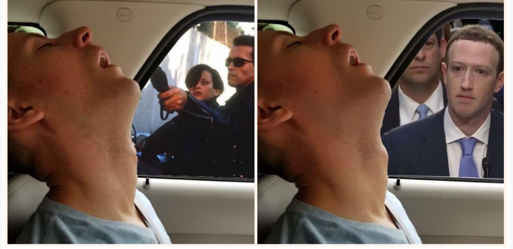 Bloke falls asleep on road trip, missus gets Internet to Photoshop what he missed