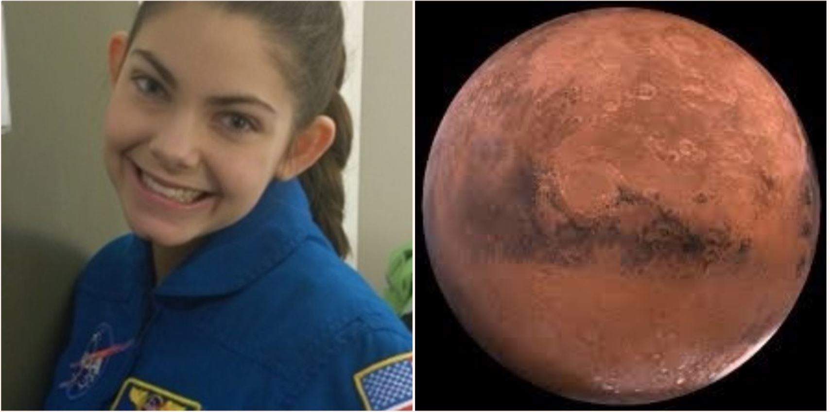 NASA preparing 17-year-old girl to become first human to reach Mars