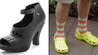 There is now a range of high heel crocs and they are outrageously expensive