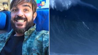 Brazilian surfer breaks world record with f*cken monster wave