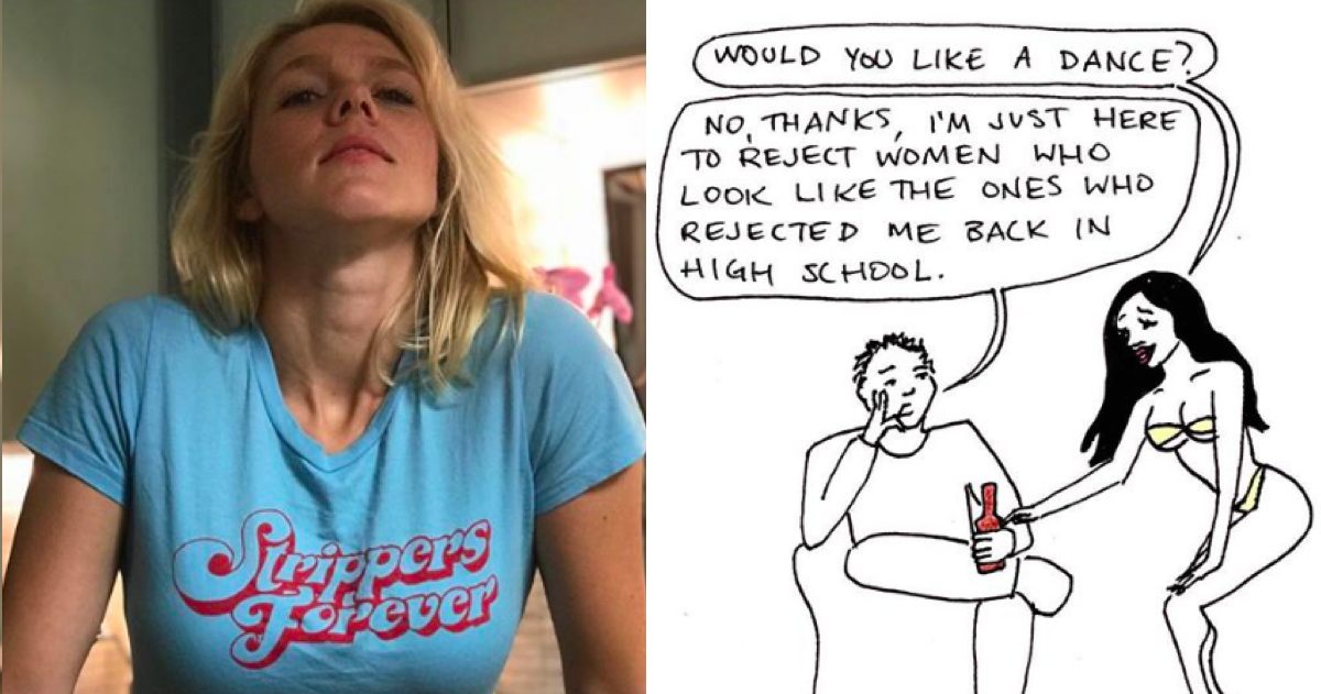 Stripper draws comics about her life at work