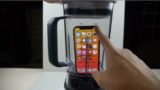 Bloke blends up an iPhone and drinks it