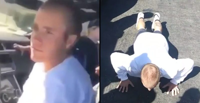 Justin Bieber’s car broke down “in the hood”, locals make him do pushups in the street