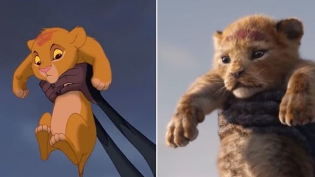 Somebody has compared The Lion King 2019 to the 1994 animation side by side