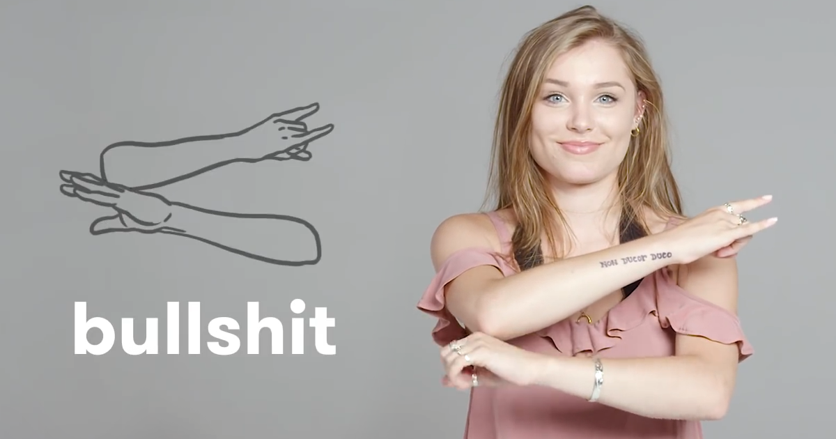 Deaf people teach us how to swear in sign language