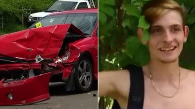 Aussie bogan goes viral after he crashed his missus’ car and ran from the cops