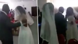 Cheating bloke’s side-chick crashes his wedding dressed in full bridal gown
