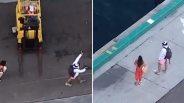Couple watches on as cruise ship leaves them stranded in the Bahamas