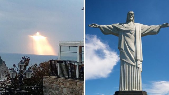 Image of Jesus appear in the f***en sky of Italy