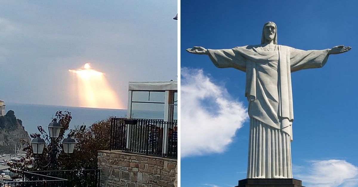 Image of Jesus appear in the f***en sky of Italy