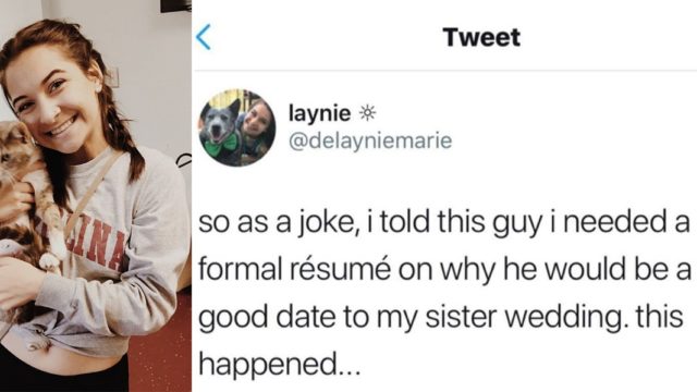 Sheila demands resume from prospective dates, bloke nails it