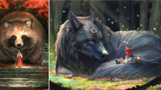 This Japanese artist imagines humans living in a world full of massive animals