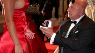 63-year-old millionaire proposes to 25-year-old reality star on red carpet at Cannes