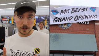 YouTuber opens world first ‘Free Store’ and films the grand opening