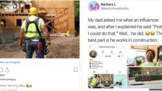 Builder discovers Instagram ‘influencers’ and decides he’s going to become one