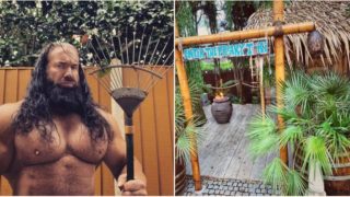 This bloke’s built his wife a ridgey-didge tiki garden