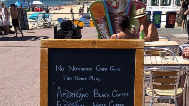 This café’s ‘no nonsense’ coffee advertisement has caused an outrage