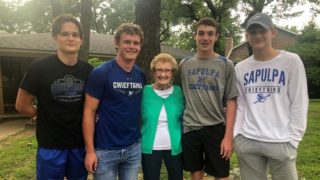 These four teenage blokes rescued 90 year old neighbour from burning house