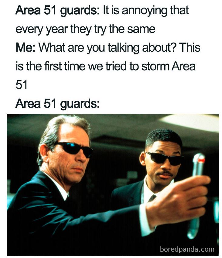 The internet's best memes and reactions to Area 51 stormers