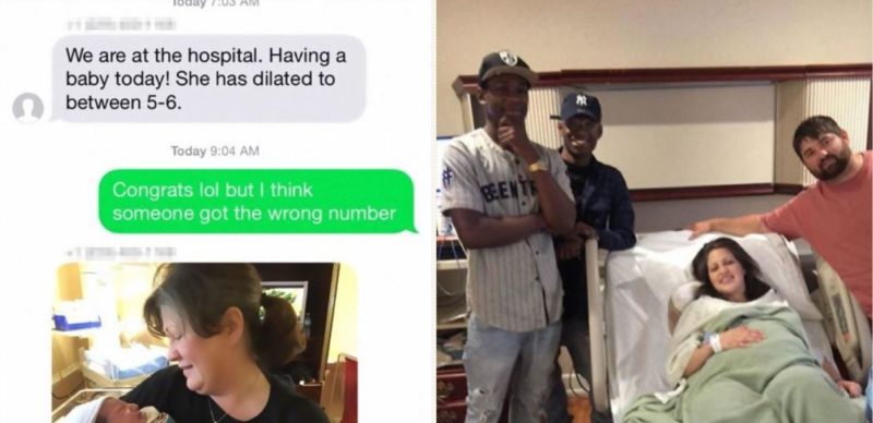 Family accidentally text baby news to strangers, stunned by result