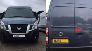 Bloke knocks back new van because the number plate was too rude