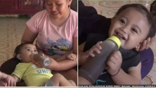 Mum forced to feed baby 1.5L of coffee per day