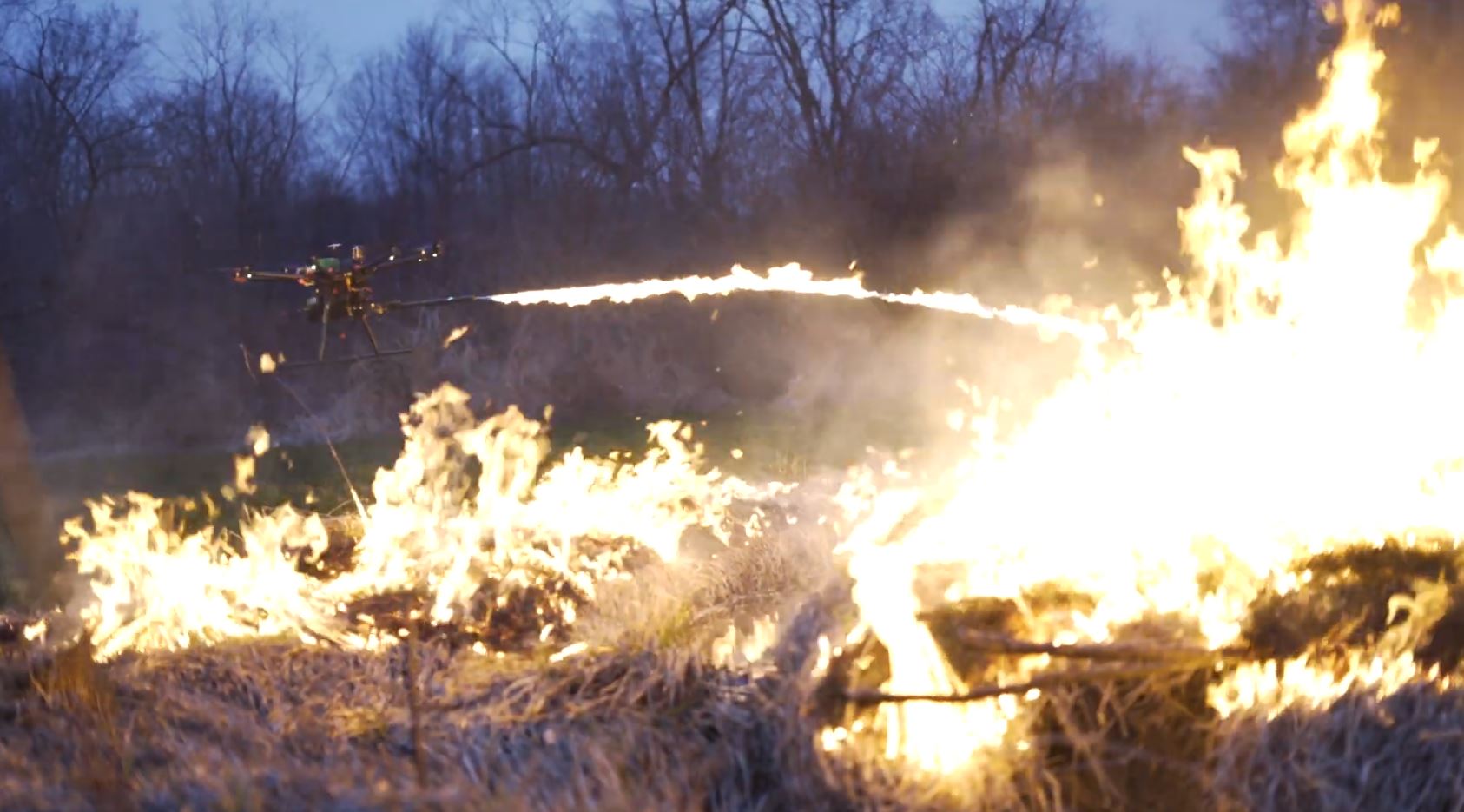You can now buy a bloody flamethrower attachment for a drone