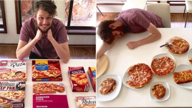 This bloke taste-tested every frozen Hawaiian pizza in Australia