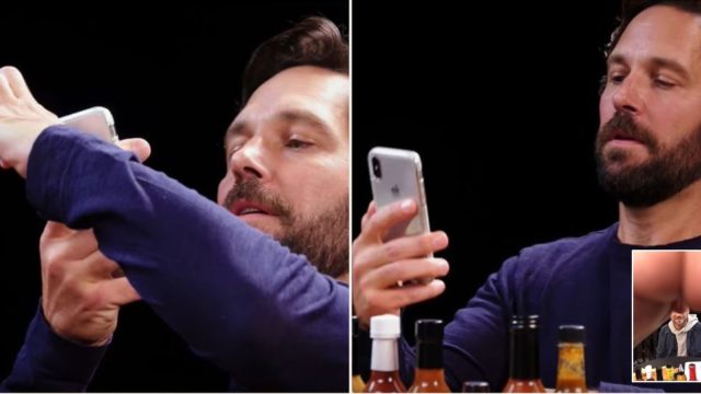 Paul Rudd likes to photobomb pictures with a ‘ballsack’