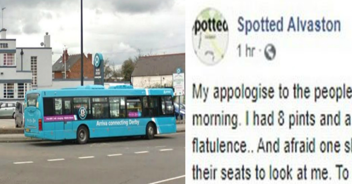 Passenger hilariously apologises online after letting huge fart go during bus ride
