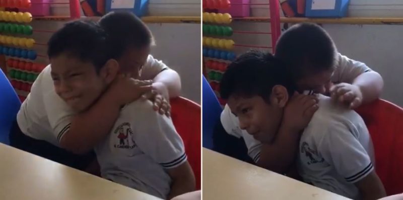 Video of Boy with Down Syndrome comforting his Autistic Friend viewed millions of times