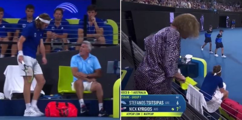Mum gives tennis star a f*#@en spray for temper tantrum on the court