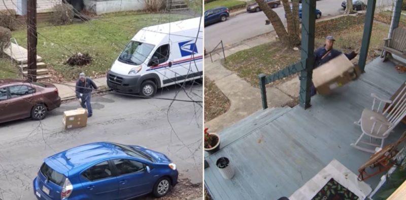 Courier driver has made themselves internet famous with shocking delivery