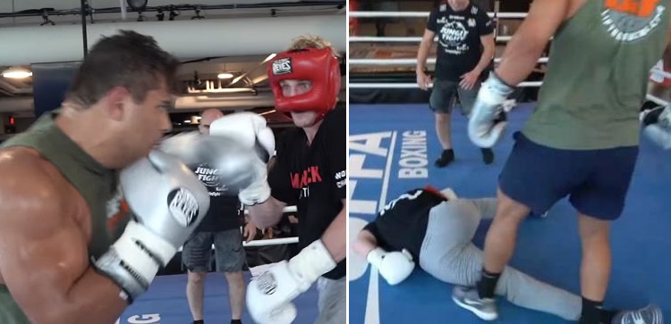 UFC title contender Paulo Costa KO’s Logan Paul in sparring session