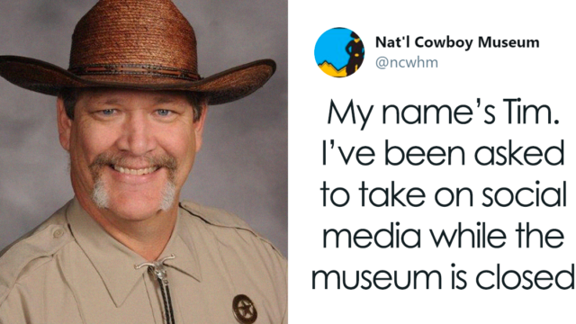 Meet Tim, the Cowboy Museum’s wholesome security guard – and Twitter manager!